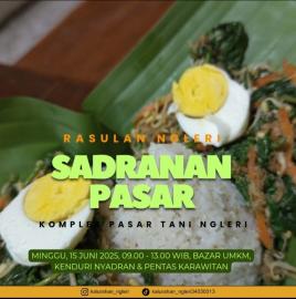 Upacara Tradisi Nyadran di Komplek Pasar Tani Kalurahan Ngleri